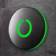 Black Round Touch Doorbell green LED
