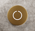 Round Touch Doorbell Brass