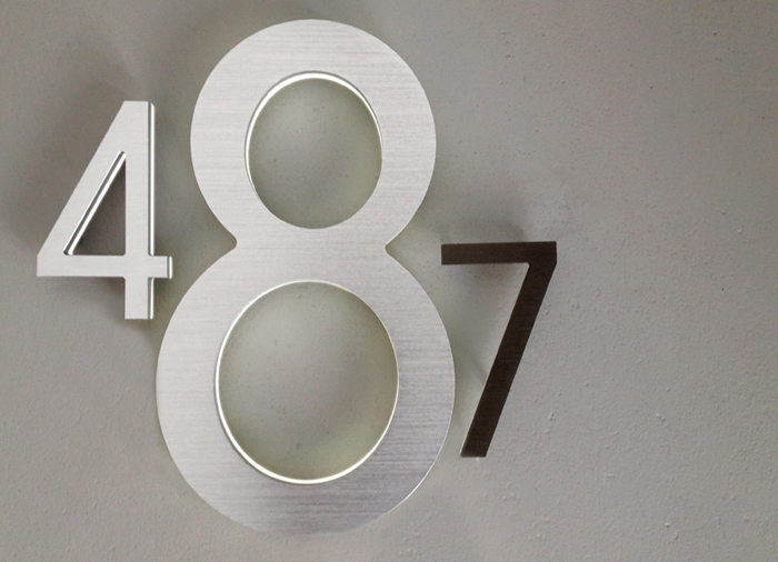 Contemporary LED House number 